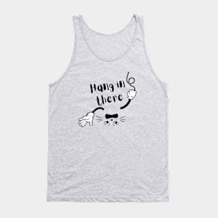 HANG IN THERE UPSIDE DOWN CAT Tank Top